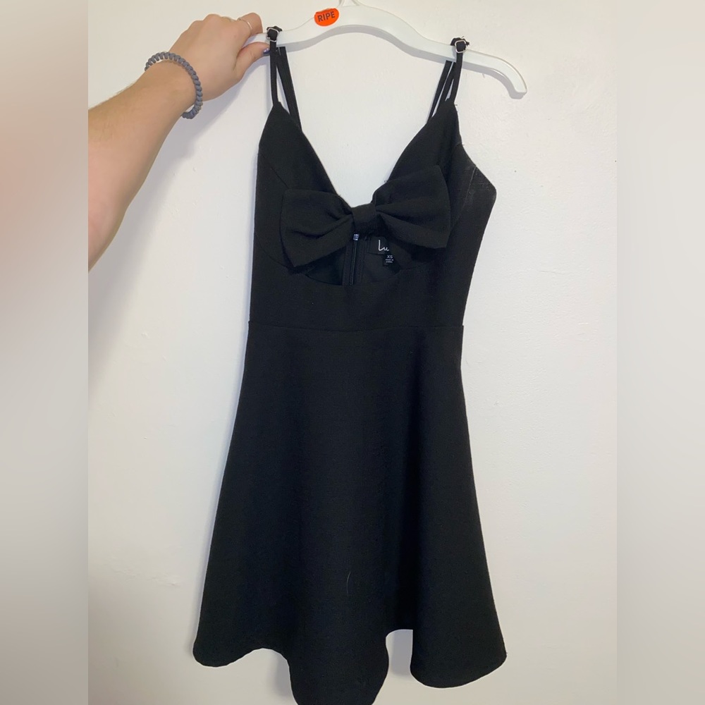 Lulus Mini Dress with Cut out and Bow